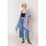 DIONA J TILE PRINT KIMONO ONE SIZE COLOR BLUE