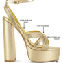 Splendid Cross Strap High Heeled Sandals