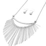 Bar Metal Necklace Set