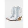 RIVER-01 GLITTER RHINESTONE BLING BOOTIE Silver Size 6.5