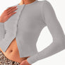 Button Down Long Sleeve T-Shirt
