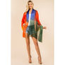 DIONA J FASHION MESH MULTI COLOR COVER UP KIMONO SHAWL ONE SIZE COLOR RED