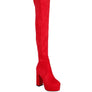 BUBBLE HIGH BLOCK HEELED OVER THE KNEE BOOTS