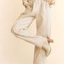 Davi & Dani Drawstring Wide Leg Sweatpants
