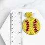 SEED BEAD SPORTS BALL POST EARRING
