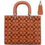 DIONA J 2IN1 OVAL PRINT FASHION HANDLE SATCHEL W WALLET SET COLOR BROWN