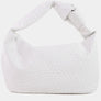 Fame Weave Pattern Knotted Handle Handbag
