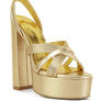 Splendid Cross Strap High Heeled Sandals