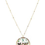 Diona J Mom Clear Chain Mini Bead Necklace Gift For Mother's Day