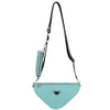 DIONA J 2IN1 GEOMETRIC SHAPE ZIPPER CROSSBODY BAG WITH POUCH SET COLOR BLUE