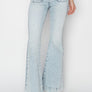 Risen Full Size High Rise Front Patch Pocket Flare Jeans