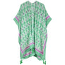 DIONA J TILE PRINT KIMONO ONE SIZE COLOR GREEN