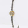Pave Crystal Hoops Wire Bracelet