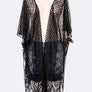 Lace Fringe Kimono Cardigan