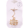 ZIGZAG RHINESTONE FACETED RING SET