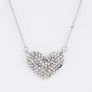 Crystal Heart Pendant Necklace Set