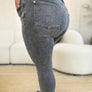 Judy Blue Full Size Button Fly High Waist Cuffed Capris