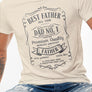 Best Father all The Time, Father's Day Graphic Tee Round Neck Statment T-Shirt for Men