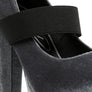 Krause High Block Heel Velvet Pumps