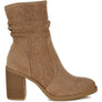 Chinar Rhinestone Studded Slouchy Ankle Boots