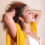 Hexagon Raffia Hoop Earrings - Colorful Design