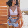 Aztec Mesh Brami Top With Adjustable Straps