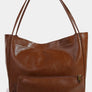 Fame Faux Leather Tote Bag