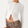 Button Down Long Sleeve T-Shirt