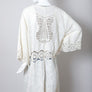 Crochet Open Patch Longline Kimono