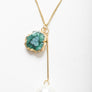 Pearl And Gemstone Pendant Necklace In Gold