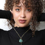 Pearl And Gemstone Pendant Necklace In Gold