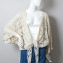 Crochet Floral Petal Kimono Wrap