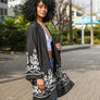Embroidered Floral Vine Lightweight Kimono