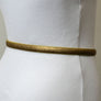 Glossy Skinny Belt - Rectangle Buckle Design