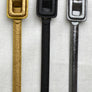 Glossy Skinny Belt - Rectangle Buckle Design