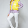 Snobbish Zip Up Turtleneck Shiny Quilted Vest