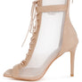 Cabernet Mesh & Microfiber Stiletto Boots