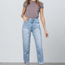 HIGH RISE TAPERED JEANS