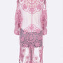 Lace Embroidered Iconic Long Cardigan