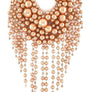 Chunky Dangling Pearls Choker Necklace Set