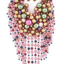 Chunky Dangling Pearls Choker Necklace Set