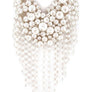Chunky Dangling Pearls Choker Necklace Set