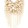 Chunky Dangling Pearls Choker Necklace Set