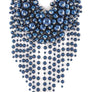 Chunky Dangling Pearls Choker Necklace Set