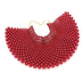 Chunky Faux Pearls Choker Collar Necklace Set