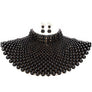 Chunky Faux Pearls Choker Collar Necklace Set