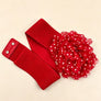 Large Chiffon Polkadot Elastic Belt