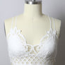 X-Large Padded Crochet Lace Longline Bralette