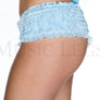 Soft rufflled shorts with back satin bow