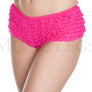 Soft rufflled shorts with back satin bow